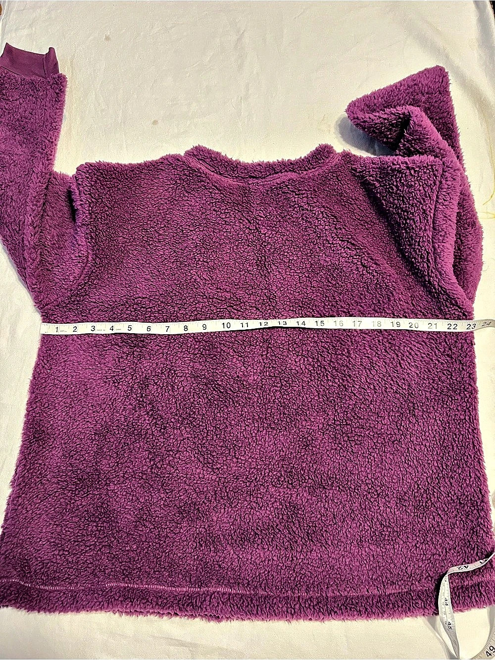 Disney Winnie the Pooh Faux Fur Sleepwear Top Purple - Picture 2 of 4